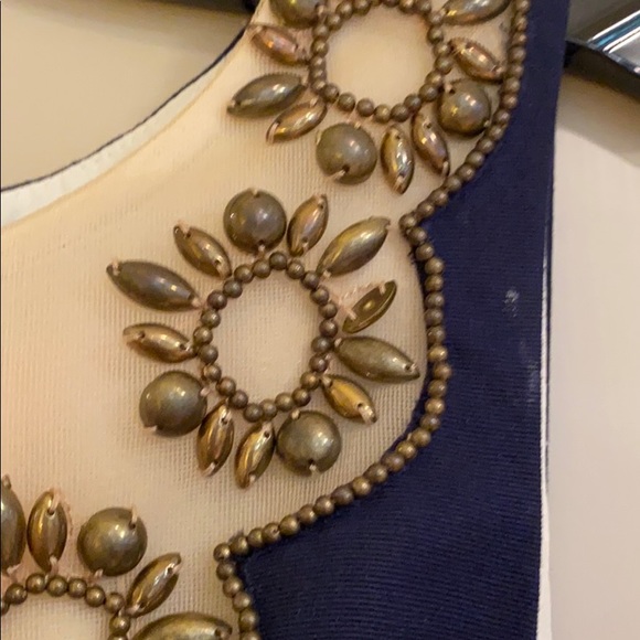 Lilly Pulitzer navy dress with embroidered top - Picture 4 of 6